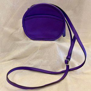 Coach Canteen Purple Leather Crossbody Bag